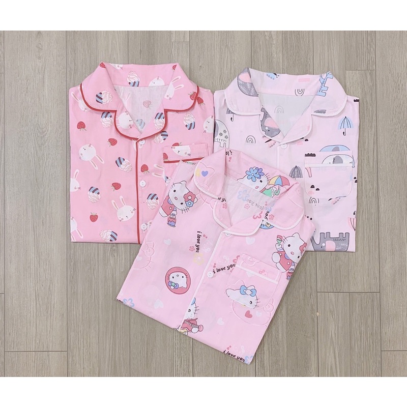Pijama Melisa mèo thỏ -HÀNG SALE KO ĐỔI TRẢ