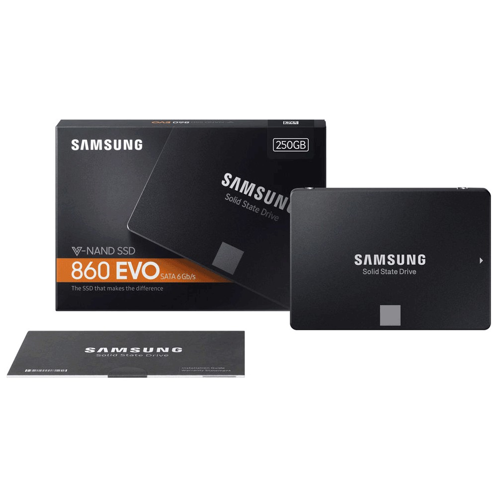 SSD Samsung 860 EVO 250GB SATA3 6Gb/s 2.5" Đọc 550MB/s, Ghi 520MB/s chính hãng