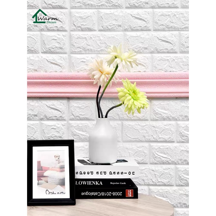 Miếng xốp dán tường 3d trang trí nội thất linh hoạt chống thấm nước 2.3m