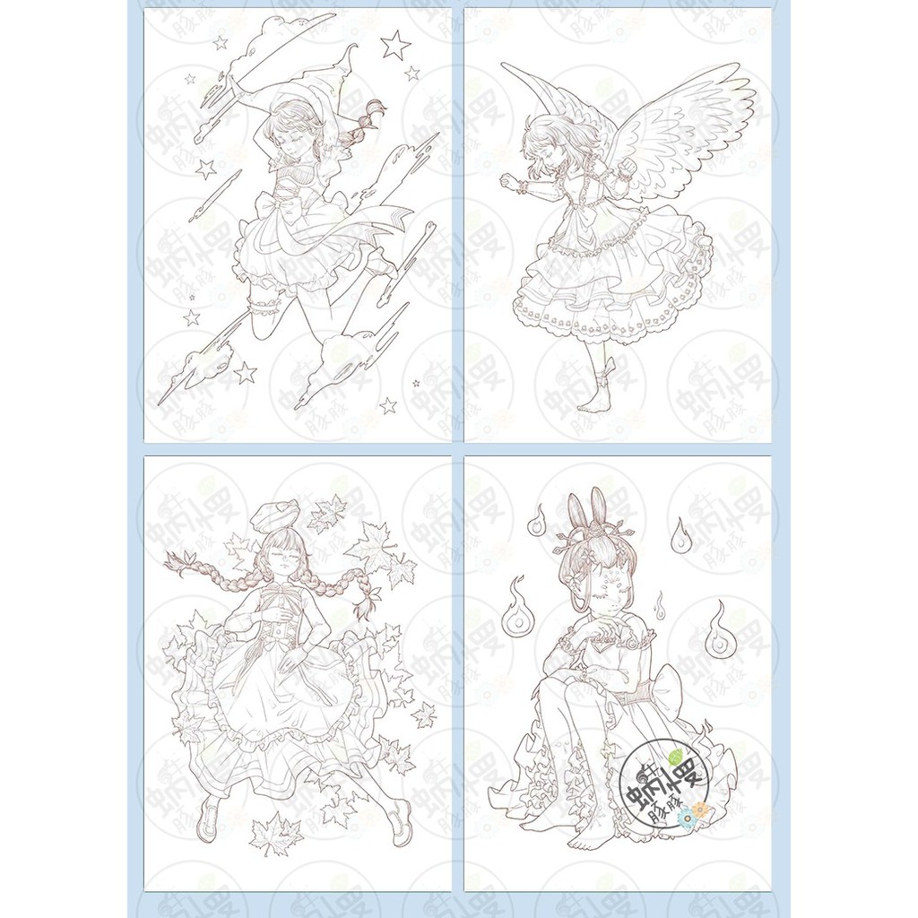 Lineart tranh tô màu phần 4.