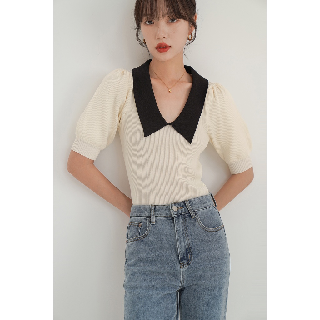 Áo Polo Dệt Kim Đa Năng Thời Trang Mùa Xuân Mới Dành Cho Nữ