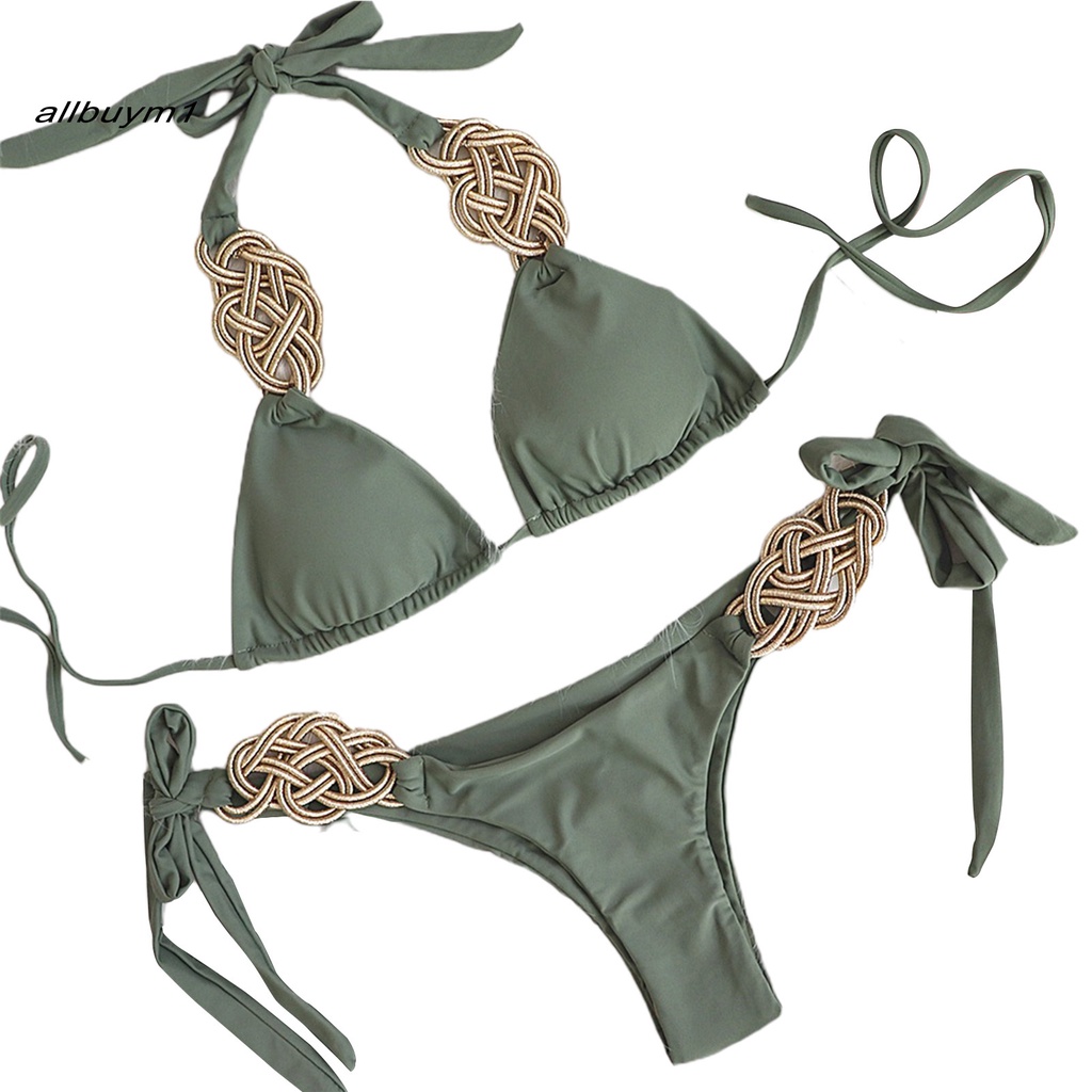 Bộ bikini hai mảnh màu sắc thời trang quyến rũ cho nữ