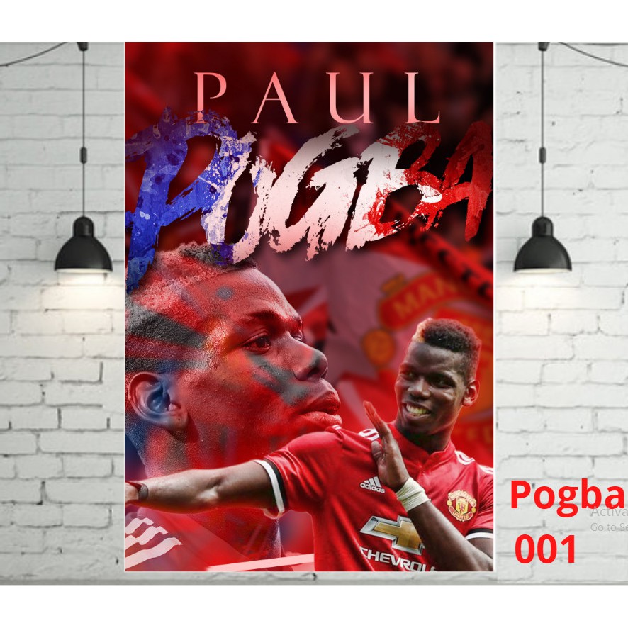 Poster Pogba dán tường 40x60cm giá rẻ chất lượng cực đẹp