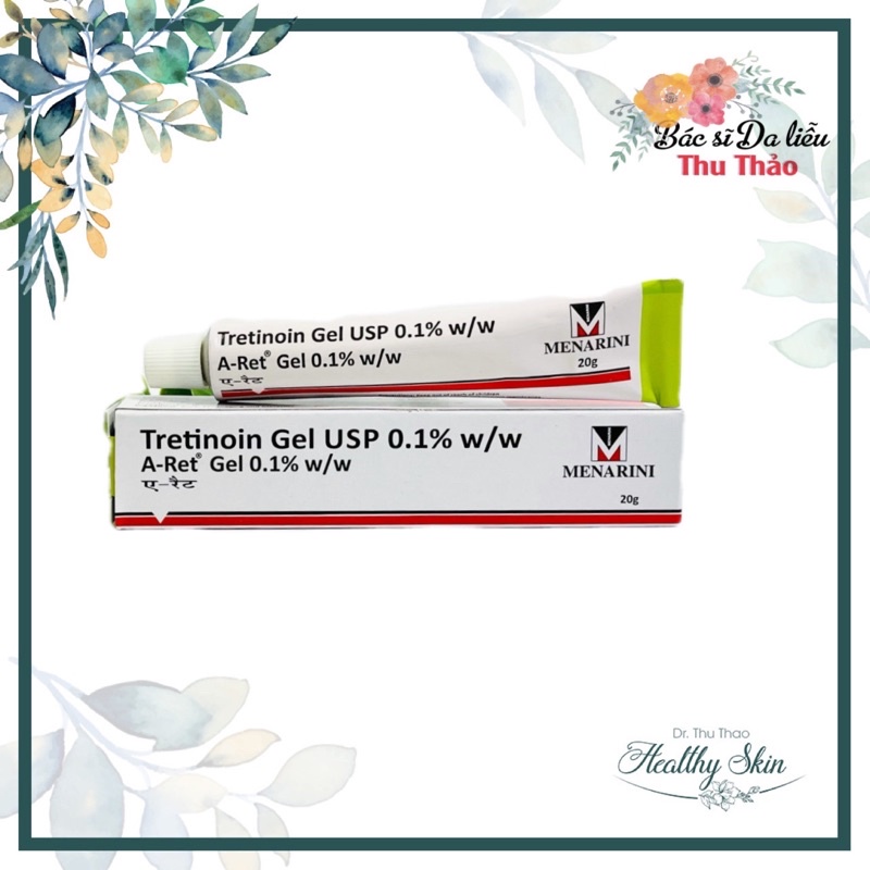 Tretinoin USP (A RET 0.1) gel dưỡng giảm mụn, chống lão hoá