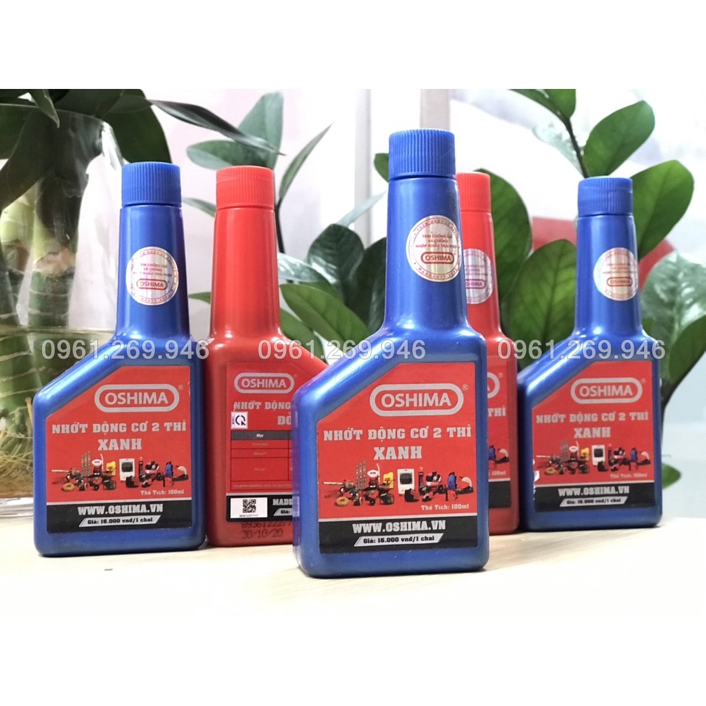 Nhớt 2 thì Oshima cho máy cắt cỏ, máy cưa xích chai 100ml