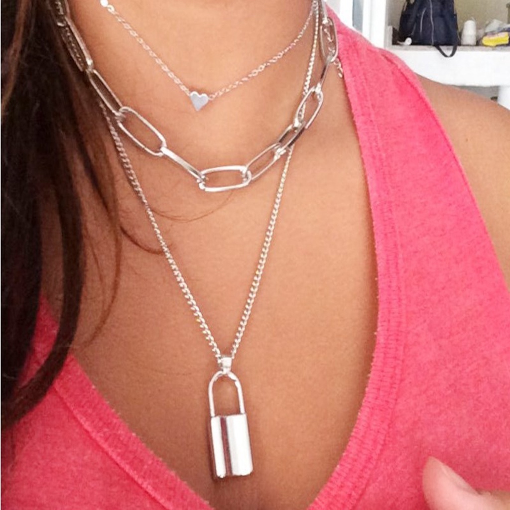 Vòng Cổ Choker Nhiều Lớp Thời Trang Cho Nữ