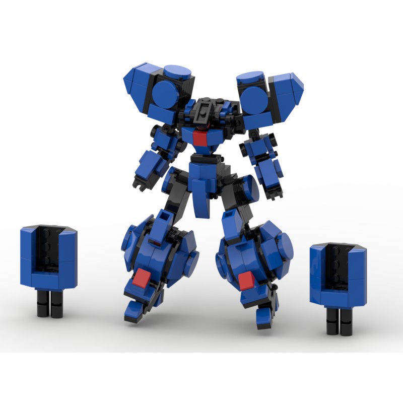 Đồ chơi lắp ráp Lego mech moc Steel Blue