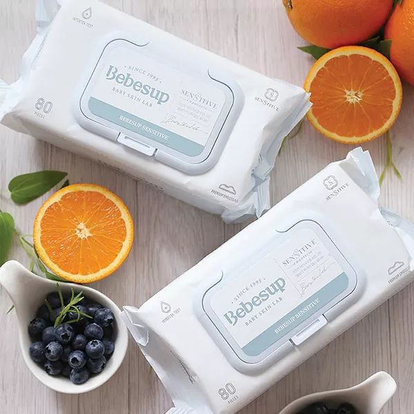 Khăn ướt Bebesup Sensitive 80 tờ có nắp