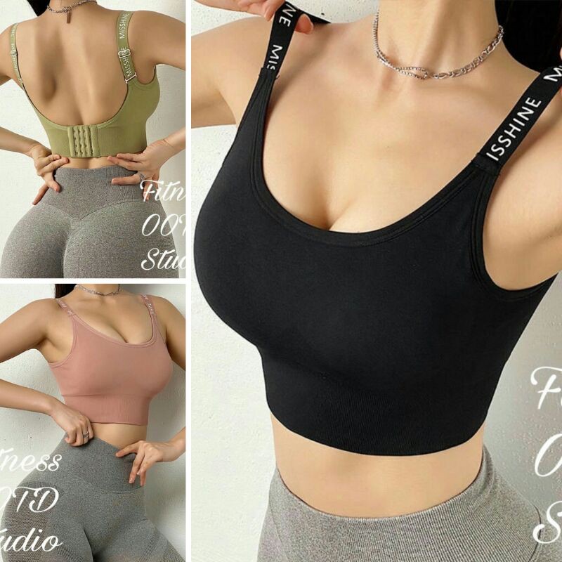 Áo Bra Misshine móc cài khoe lưng CỰC GỢI CẢM, thun spandex cao cấp, co giãn thoải mái, phù hợp mọi hoạt động thể thao