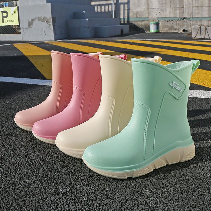 Ủng Đi Mưa Siêu Nhẹ Chống Thấm Nước Thời Trang Hàn Quốc Cho Người Lớn