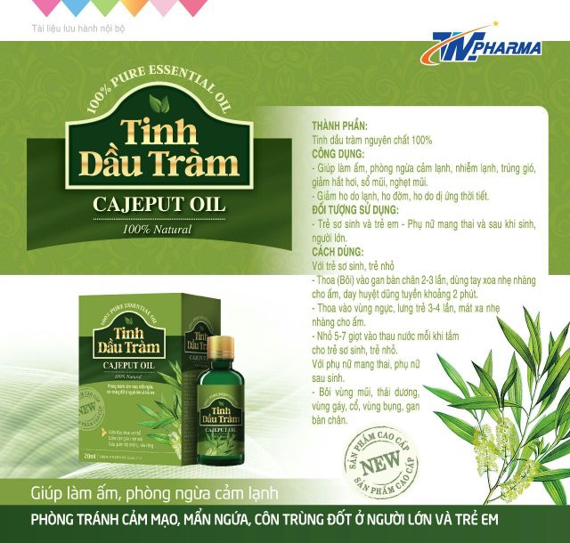 Tinh dầu tràm cajeput oil