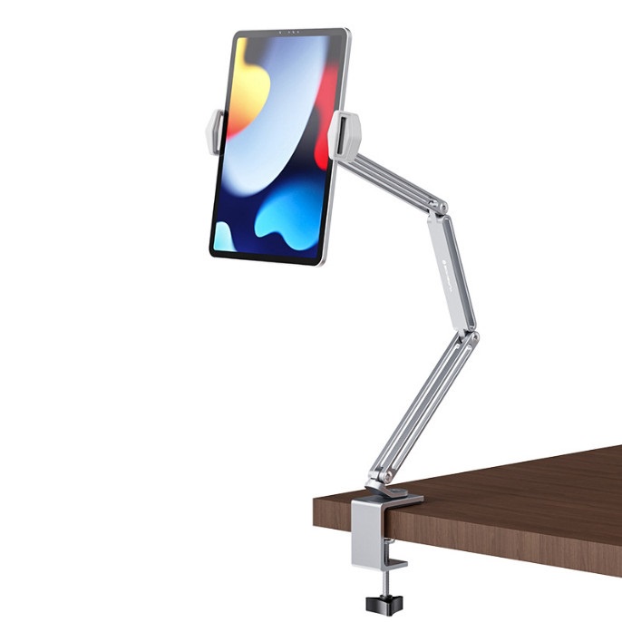 Tay Arm nâng, tay nâng máy tính bảng P67 PLUS  kẹp bàn - kiêm giá đỡ kẹp giữ iPad, iPhone, Kindle