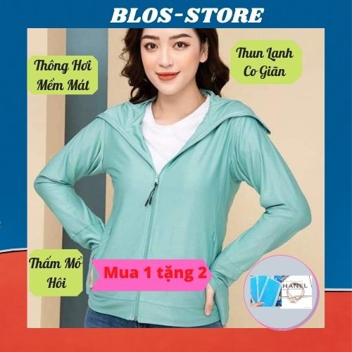 Áo Chống Nắng Nữ 🍀FRRESHIP🍀Áo Chống Nắng Thông Hơi Túi Cuộn Mát Mềm