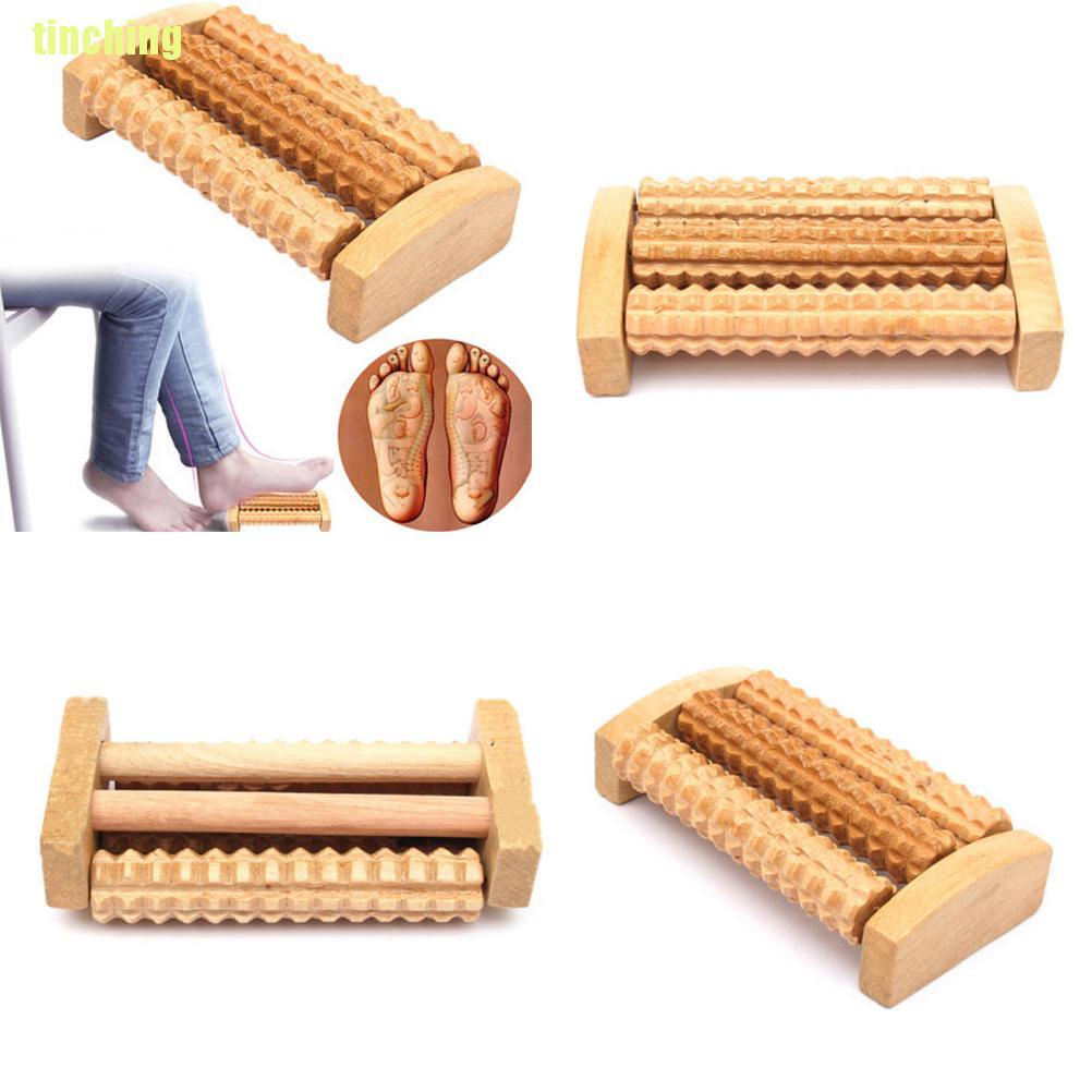 (Hàng Mới Về) Con Lăn Mát Xa Tay Chân Bằng Gỗ Thư Giãn