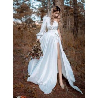 Váy maxi xẻ đùi - hàng thiết kế cao cấp