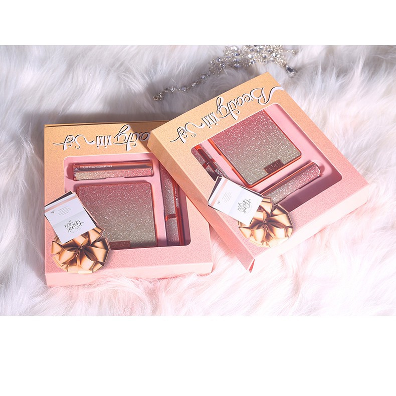 Set 3 món Bảng phấn mắt-Son lì-Mascara BEAUTY XIXI ( MP01 )