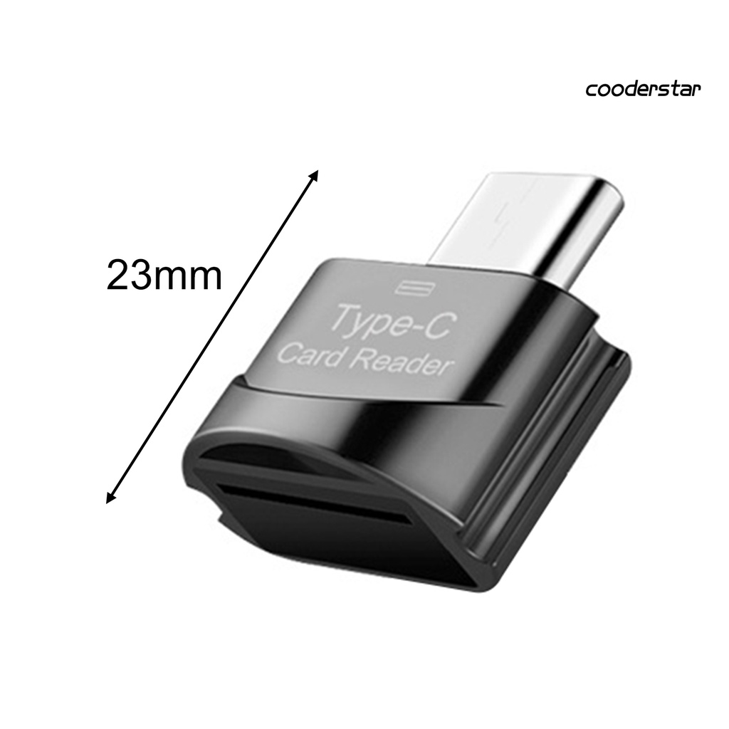 COOD-st Card Reader Convenient Mini Zinc Alloy High Speed Card Reader for Office