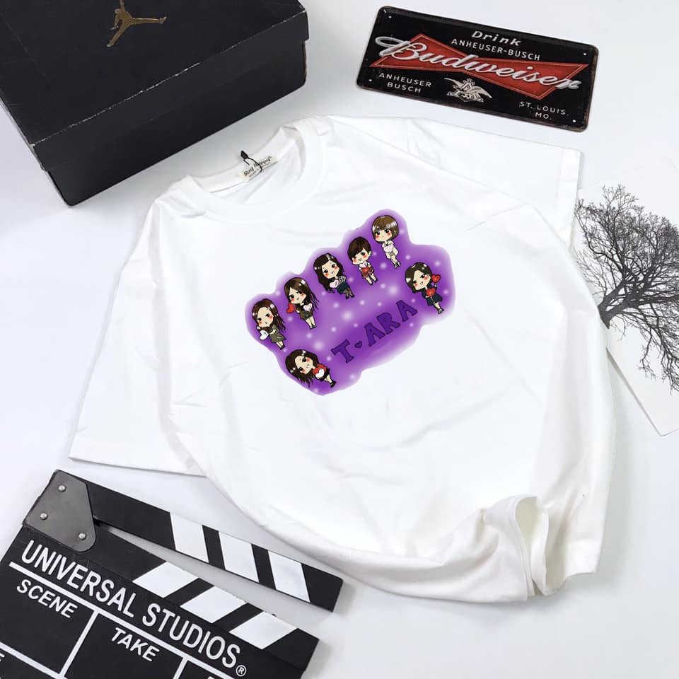 Áo thun Cotton Unisex - Fan T-ara Hàn Quốc - K-Pop - Chibi - T-ara mùa đông