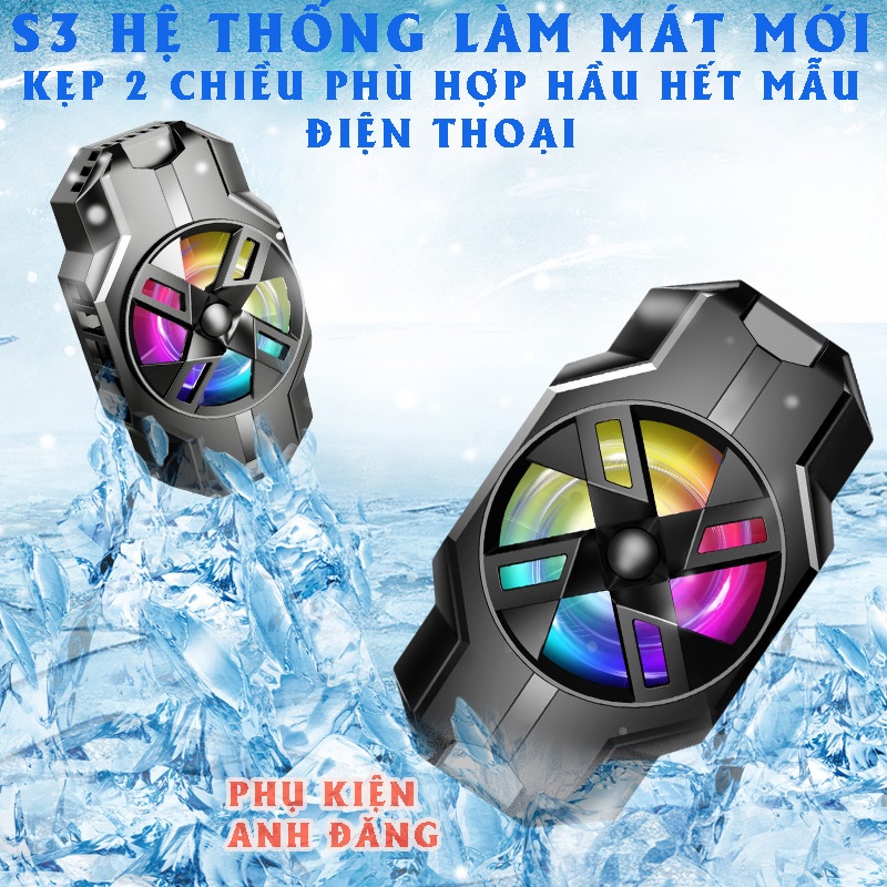 Sò Lạnh Quạt Tản Nhiệt Điện Thoại S3 Chơi Game Giá Rẻ