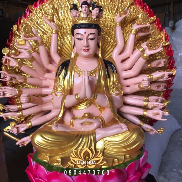 Bộ tượng Thiên Thủ Thiên Nhãn cao 60cm