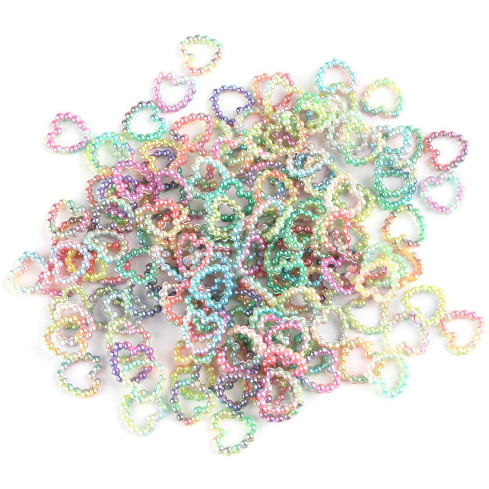 Ốp Lưng Phẳng In Hình Trái Tim DYRUIDOJ|Phụ Kiện Trang Trí Móng / Điện Thoại Màu Gradient Xinh Xắn