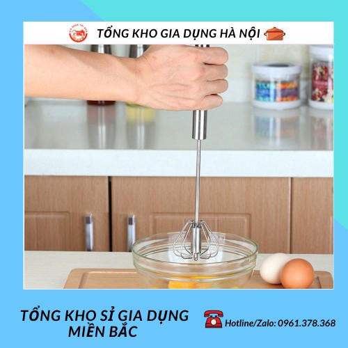 Cây Đánh Trứng Inox Có Trục Xoay Tự Động Nhỏ Gọn Tiện Dụng 88198 Tổng Kho Sỉ Gia Dụng