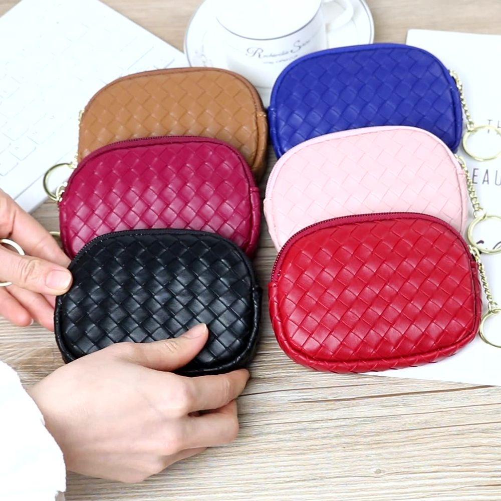 Ví Da Cầm Tay Trơn Màu Đơn Giản Cổ Điển Dành Cho Nữ