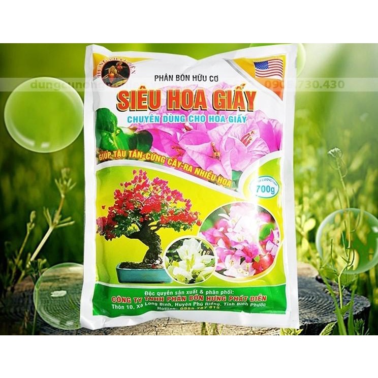 Phân Bón Hữu Cơ Siêu Hoa Giấy  Giúp Tậu Tán, Cứng Cây, Ra Nhiều Hoa - Siêu Sale