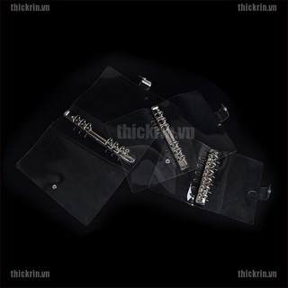 <Hot~new>A5/A6/A7 Transparent Loose Leaf Ring Binder Notebook Weekly Planner Diary Cover