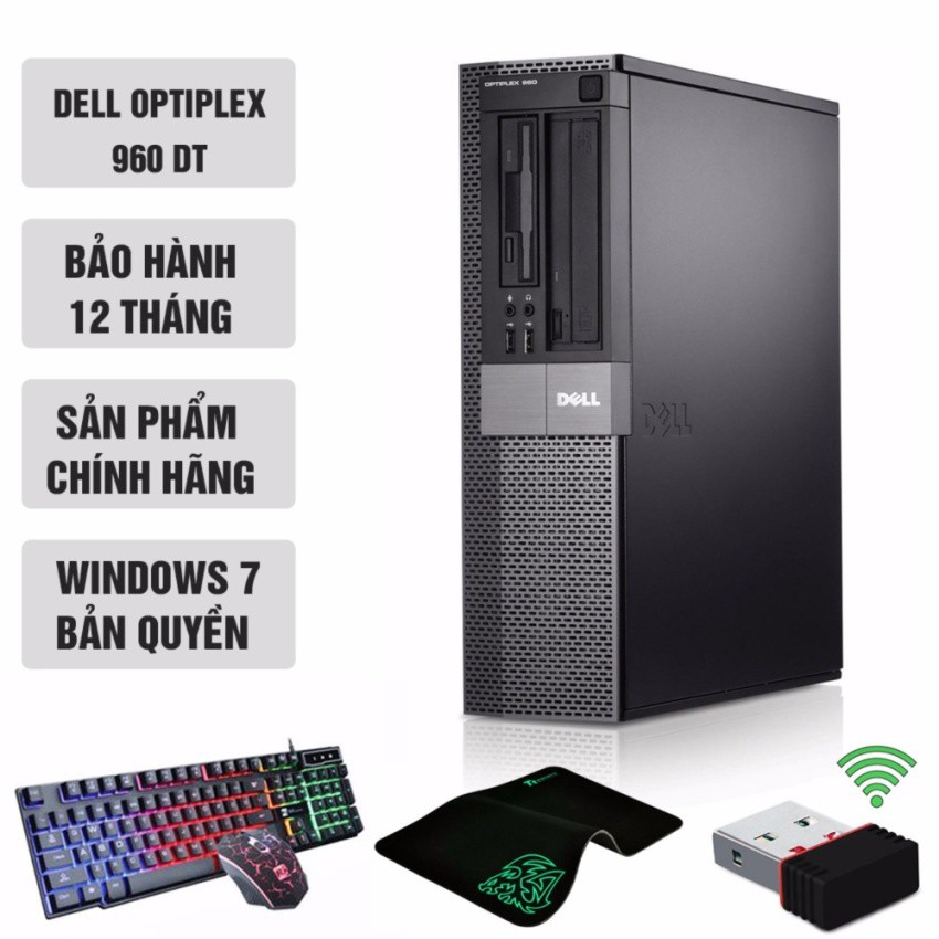 Máy tính văn phòng Dell Optiplex 960 DT (Core 2 Quad Q6600, Ram 8GB, HDD 1TB) + Quà Tặng - Hàng Nhập Khẩu | BigBuy360 - bigbuy360.vn