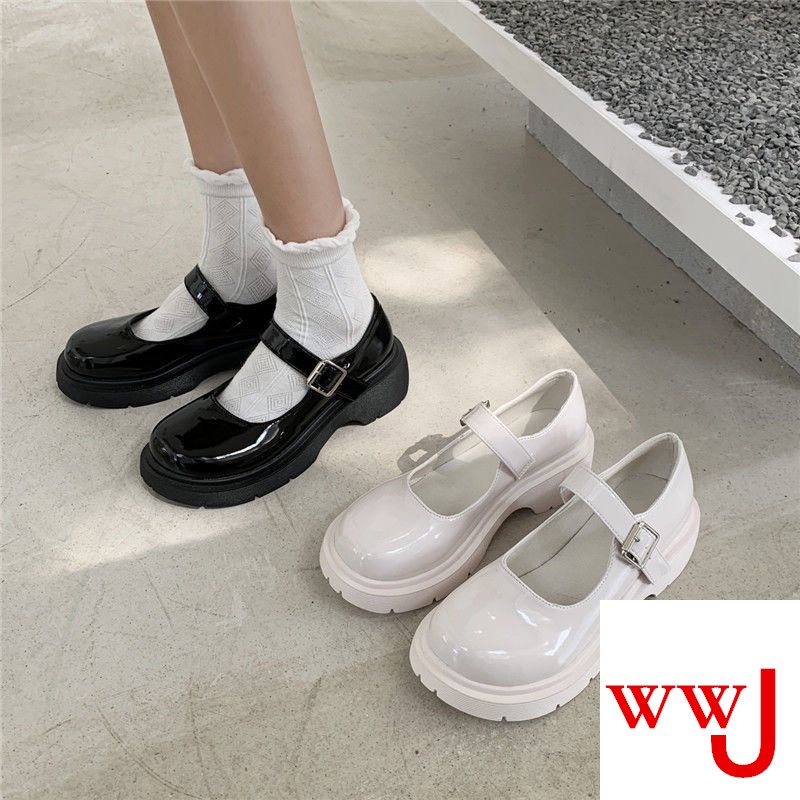 Giày Búp Bê Da Mềm Mỏng Phong Cách Mary Jane Nhật Bản Thời Trang Mùa Hè Dành Cho Nữ Size 35-44 41 42