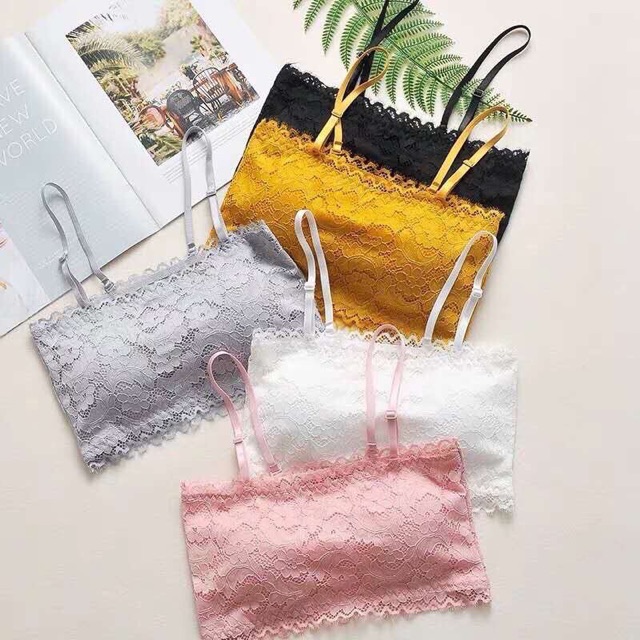 Áo Bra Quây Ren Hoa 688 Cực Hot 2020 ( Tháo Dây Mặc Thành Cúp)
