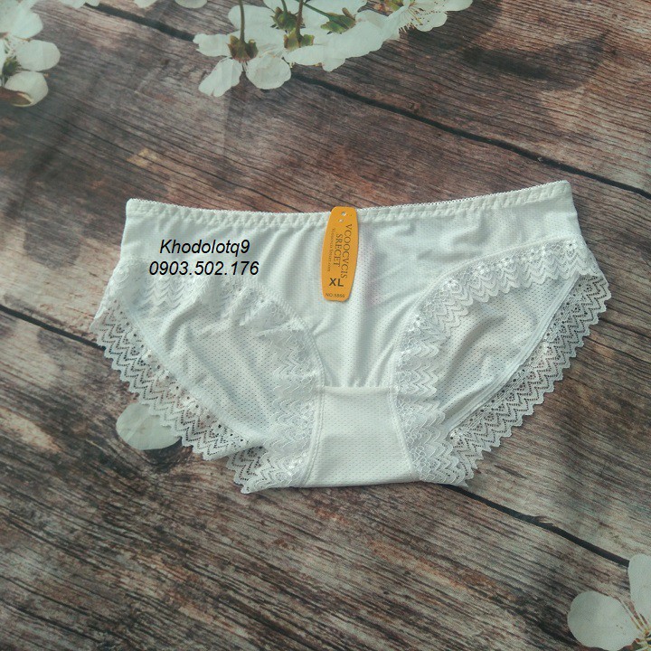 Combo 5 Quần lót nữ có lỗ thông hơi pha ren