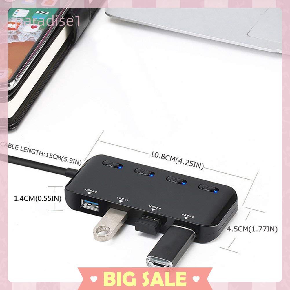 Bộ Chia 4 Cổng USB 3.0 Tốc Độ Cao | BigBuy360 - bigbuy360.vn