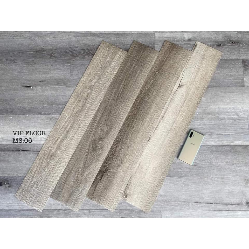 1 mét vuông Sàn nhựa giả vân gỗ có sẵn keo dán Vân sần, độ dày đủ 2mm