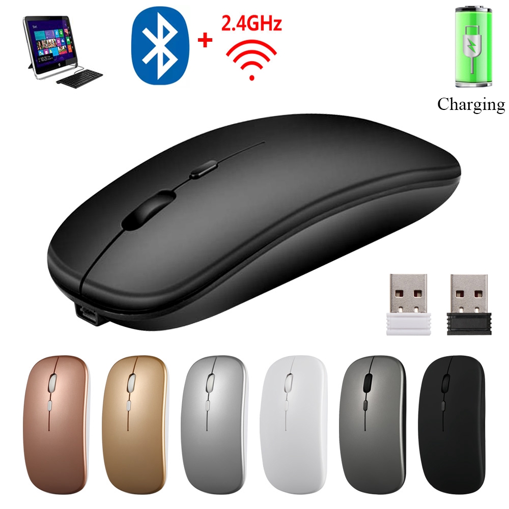 MYRON Work Long New PC Laptop Ultra Thin Super Slim Wireless Bluetooth Mouse