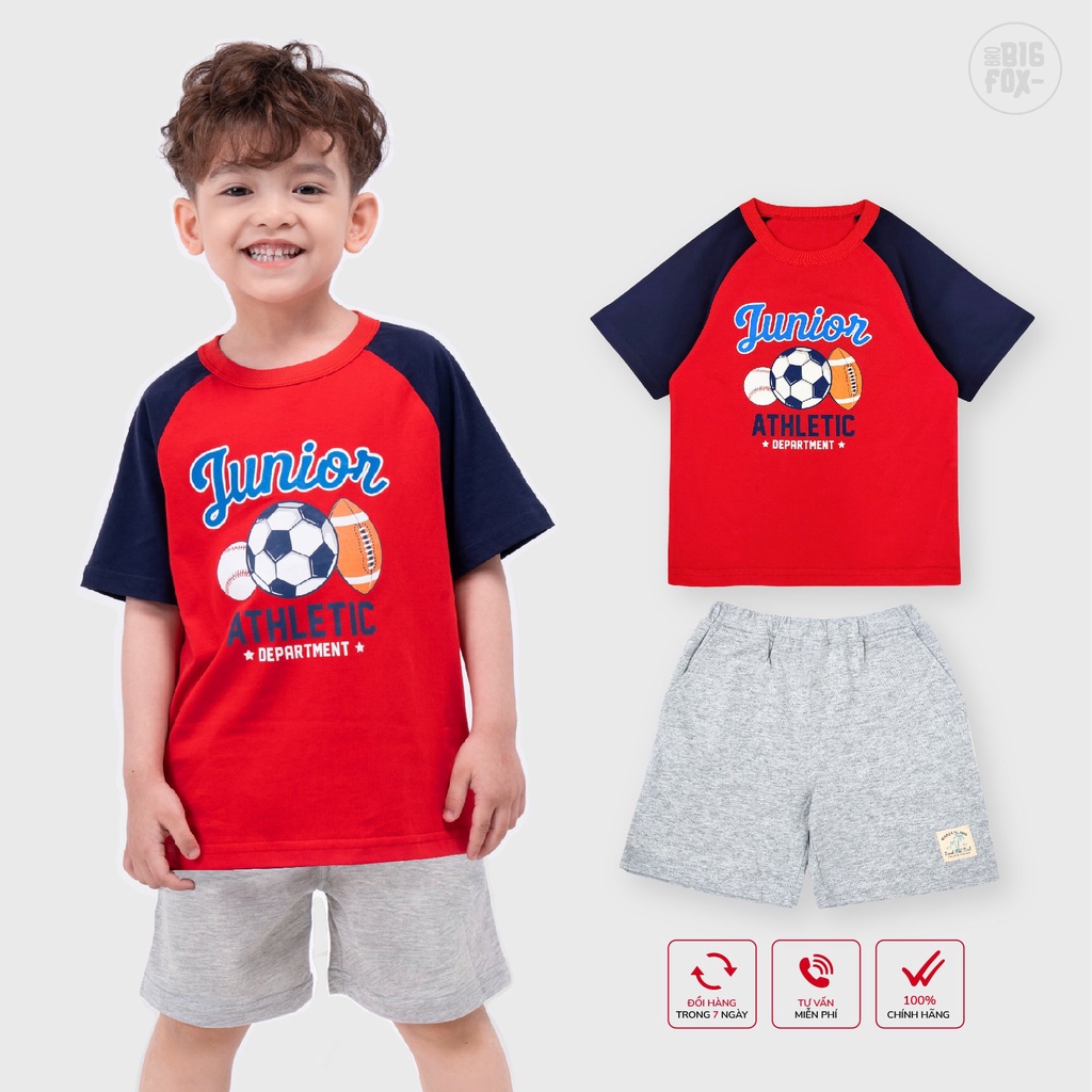 [HÀNG VIỆT NAM] Bộ Bé Trai Bigfox Set Đồ Bộ Quần Áo Cộc Tay Cho Bé Chất Cotton Hình In Đẹp, Mã Xuất Online 10