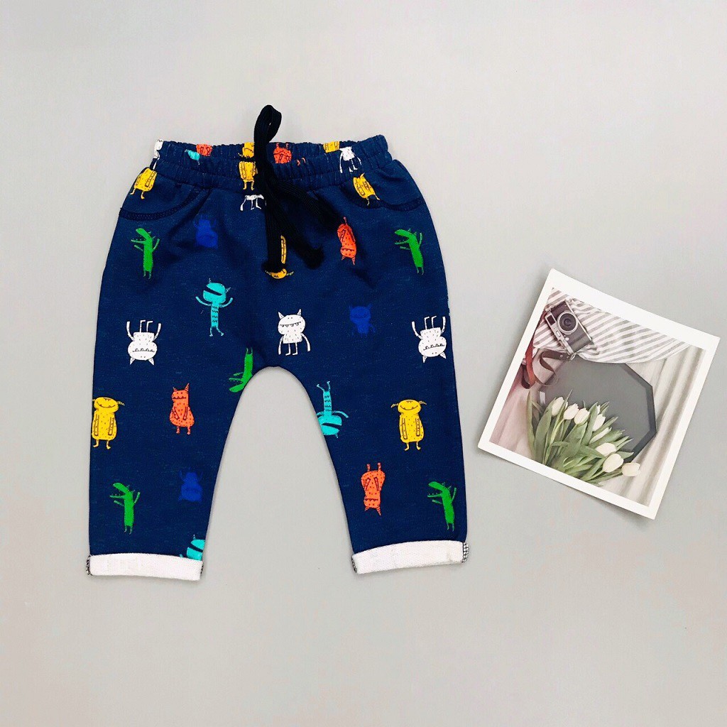 Quần dài bé trai, quần nỉ bé trai, chất da cá có nhiều màu, size 1-5T- SUNKIDS