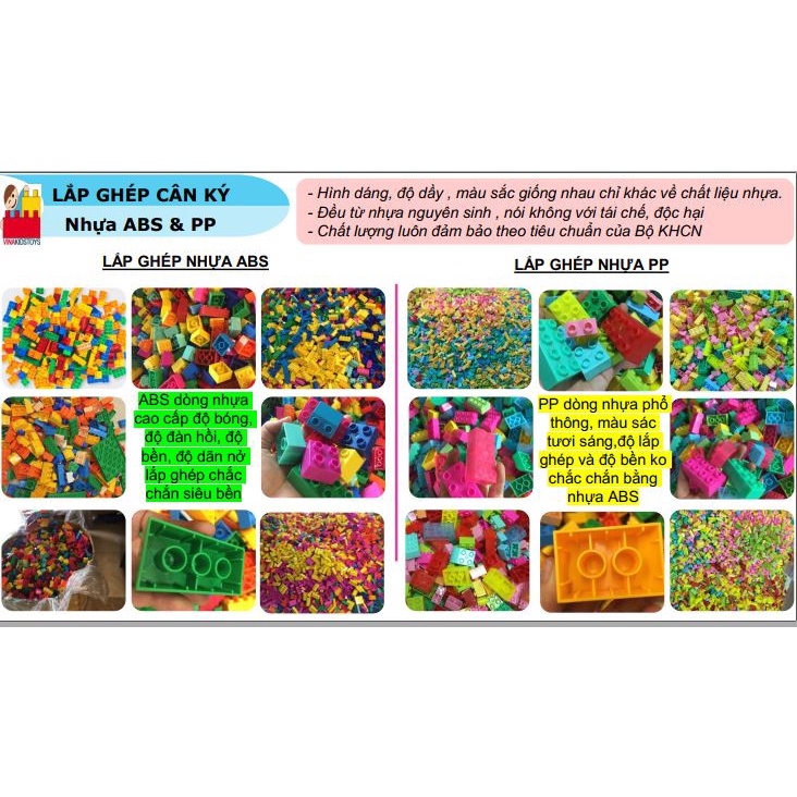 Hàng Mới. Đồ chơi Lắp ráp  Vinakidstoys-đồ chơi lắp ghép Việt Nam Đồ chơi thông minh cho bé