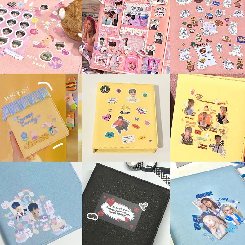 Sổ Binder A5 Còng D Collect Book Bìa Da PU Ánh Nhũ [SẴN]