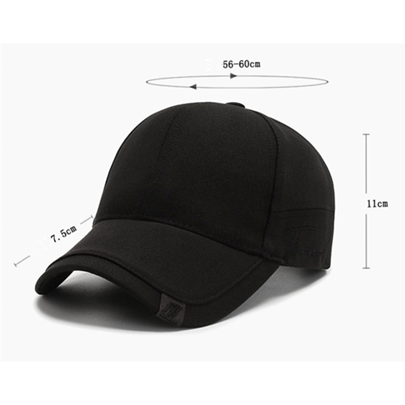 Mũ Lưỡi Trai Cotton Màu Trơn Chất Lượng Cao Cho Nam