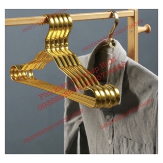 10 Móc nhôm vàng treo quần áo người lớn cao cấp