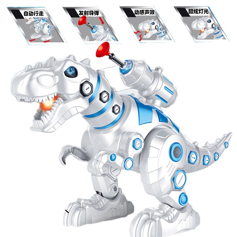 Đồ Chơi Khủng long bạo chúa T rex bắn tên cỡ lớn chạy pin có đèn