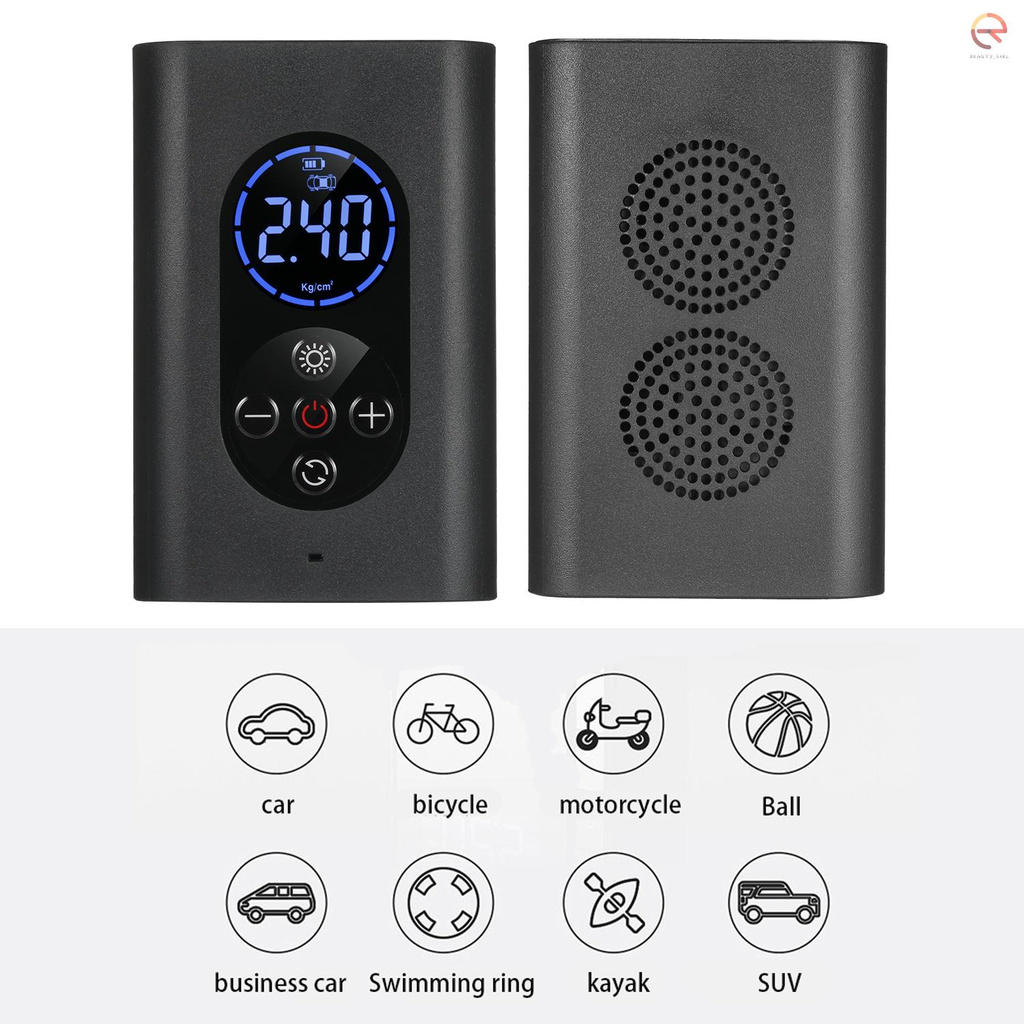 Bơm Lốp Xe Đạp 150psi Có Đèn Led 4000mah