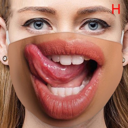 💥 Khẩu Trang 3D 50 Kiểu Hóa Trang Halloween hình mặt người giả đi chơi đi siêu thị đi dạo vui nhộn troll hài hước 001544