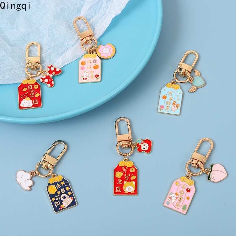 Móc khóa Miss Zoe hình cá vũ trụ hoạt hình may mắn cho nam nữ