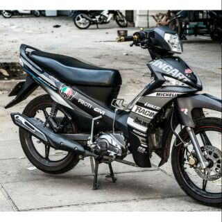 Tem trùm sirius Fi đen trắng racing