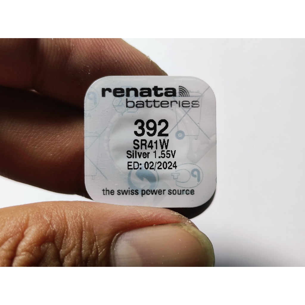 1 Viên Pin Đồng Hồ Renata Thụy Sĩ SR41W / 392 Loại Tốt