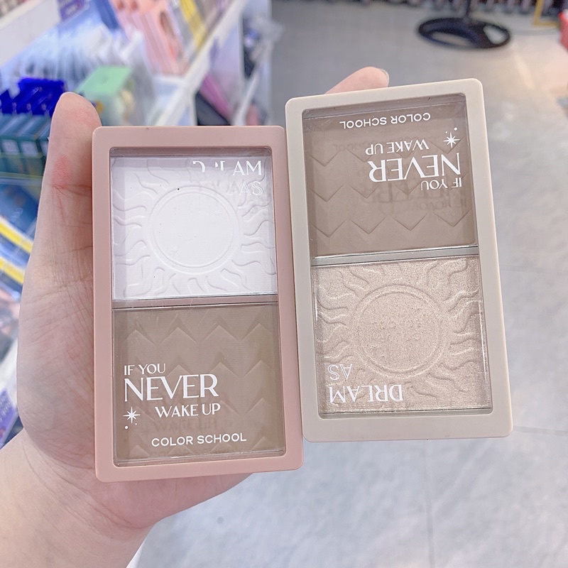 Bảng Khối Bắt Sáng 2 ô Đa Năng Color School Siêu Xinh Nhỏ Gọn Tiện Lợi