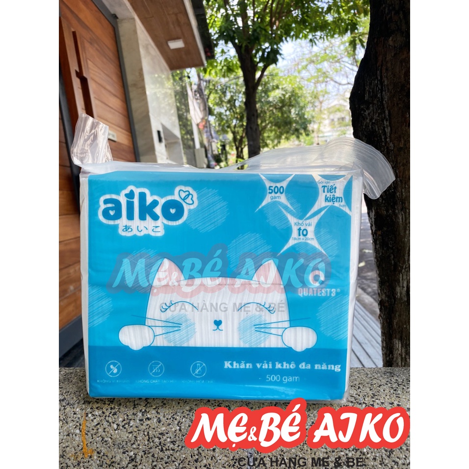 KHĂN VẢI KHÔ ĐA NĂNG AIKO - Gói to 500G